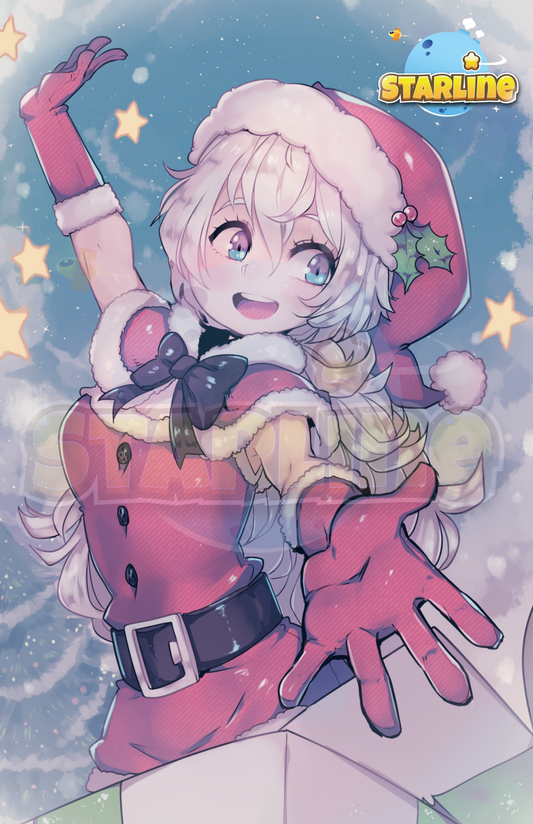 Santa Arie Christmas Poster